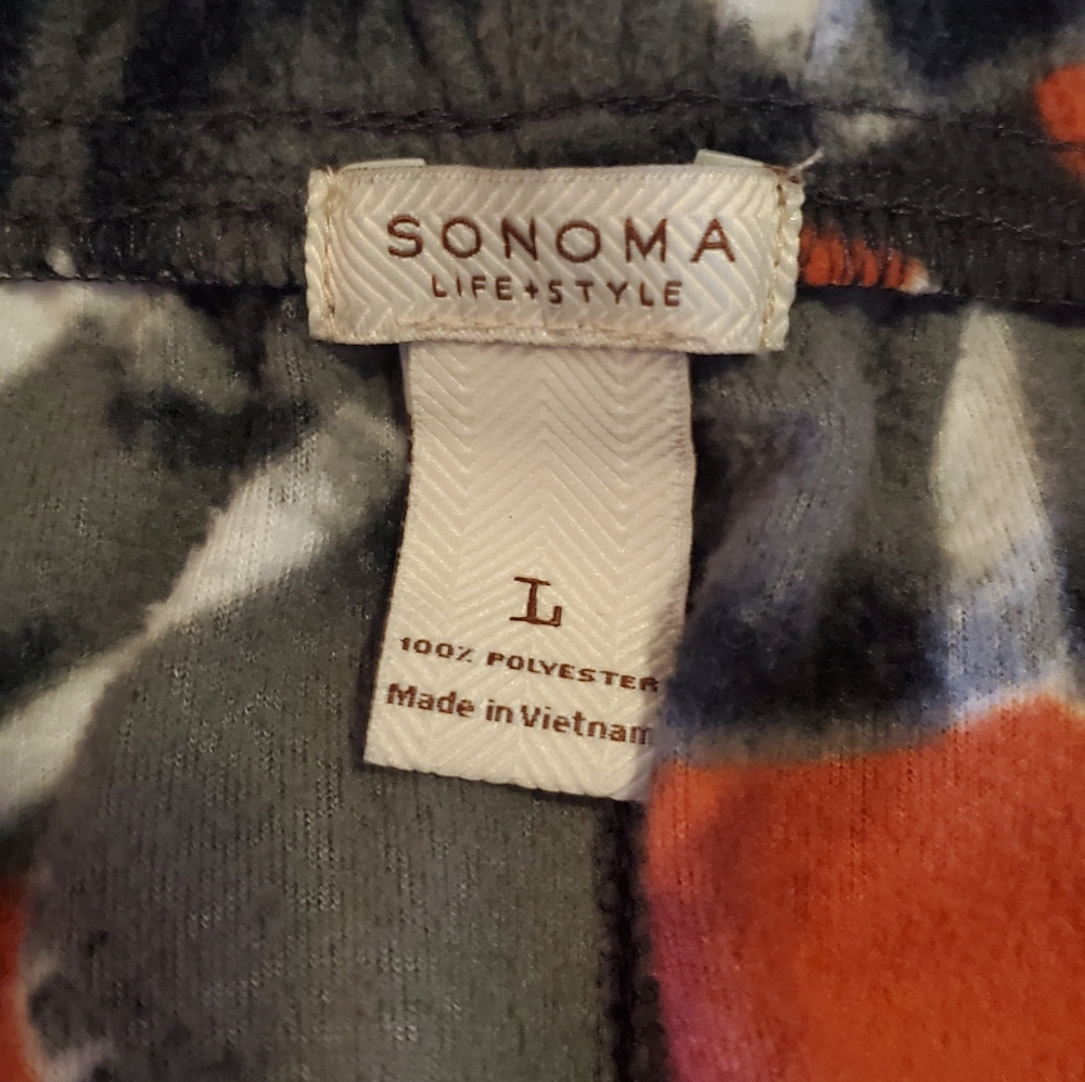 Sonoma Men's Fleece Football Lounge pants - Picture 3 of 4